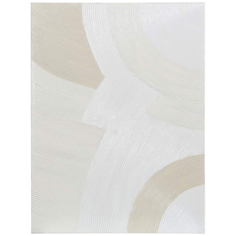 Image 1 Monochrome Arches I 35.4"W x 47.24"H Hand Painted Abstract Canvas