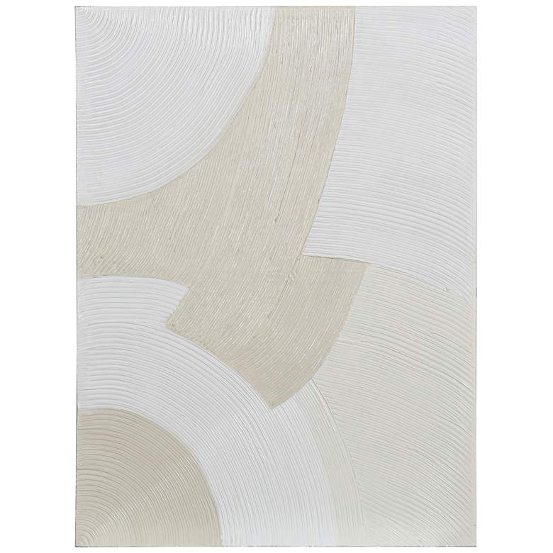 Image 1 Monochrome Arches II 35.4"W x 47.24"H Hand Painted Abstract Canva