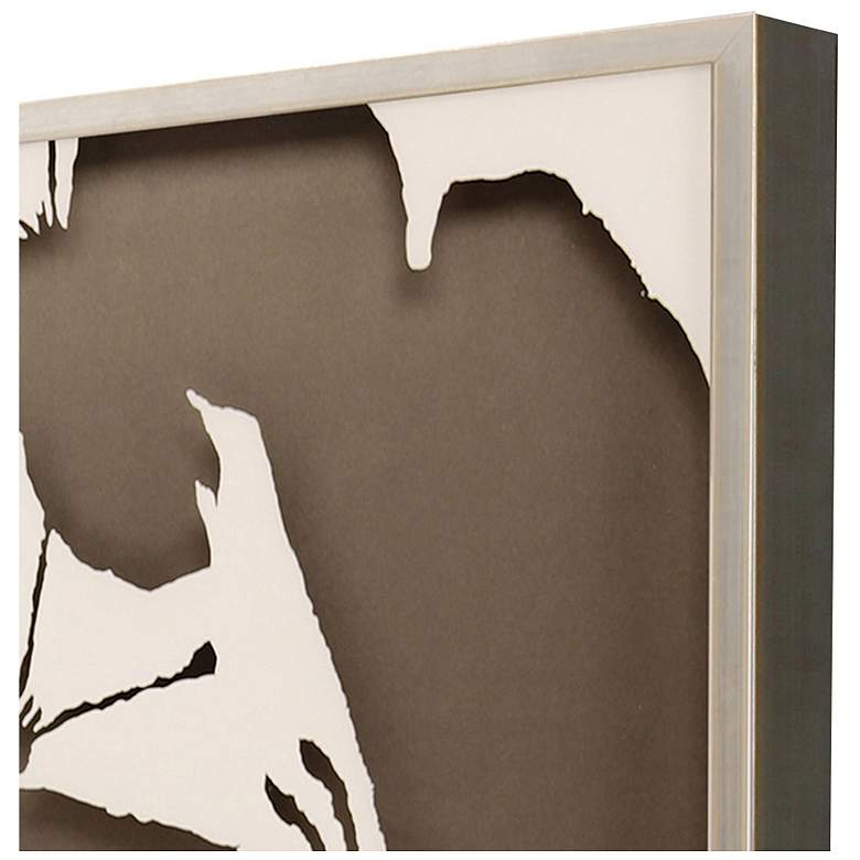Image 3 Monochrome Flutter II 31"W x 41"H Framed Art more views
