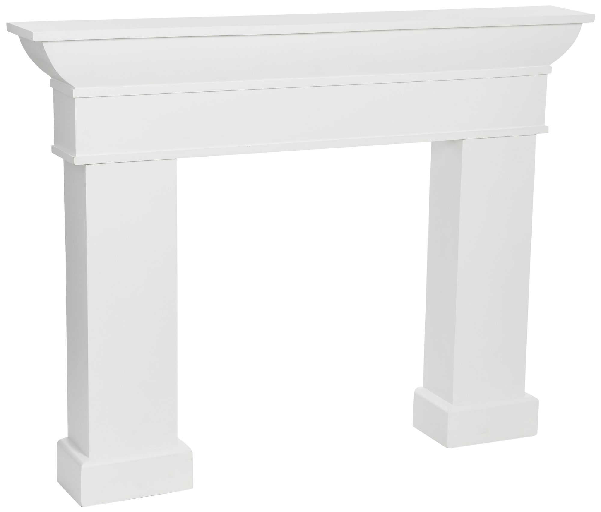 Image 2 Monolith Decorative Fireplace Mantel, Flat Paintable White