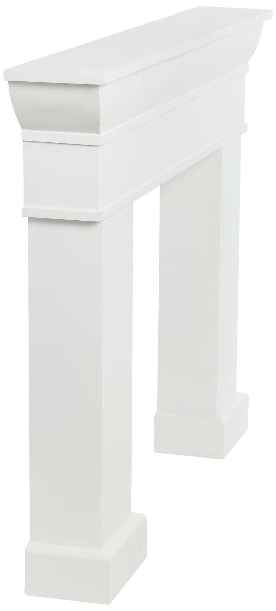 Image 4 Monolith Decorative Fireplace Mantel, Flat Paintable White more views