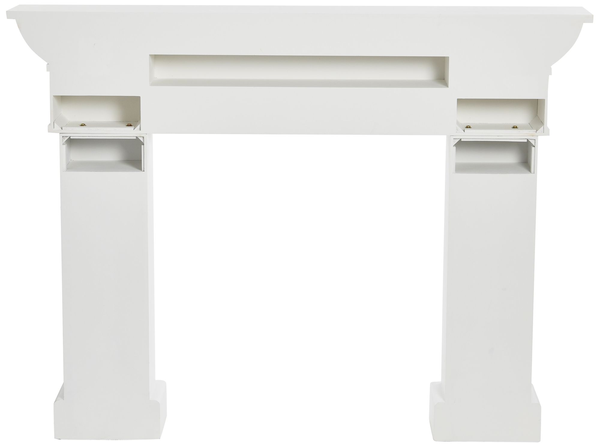 Image 6 Monolith Decorative Fireplace Mantel, Flat Paintable White more views