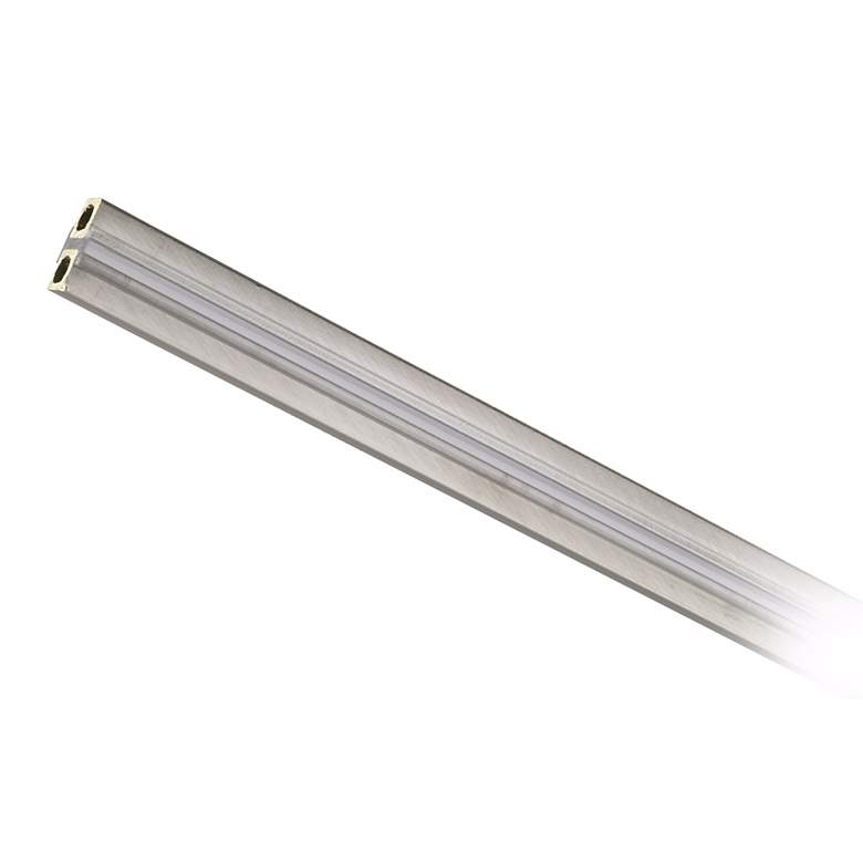 Image 1 Monorail 96" Long Satin Nickel Straight Rail