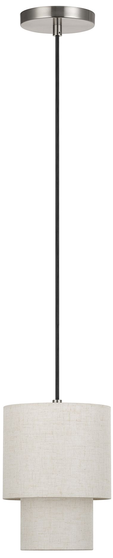 Image 3 Monroe 1 Light Brushed Nickel Mini Pendant more views