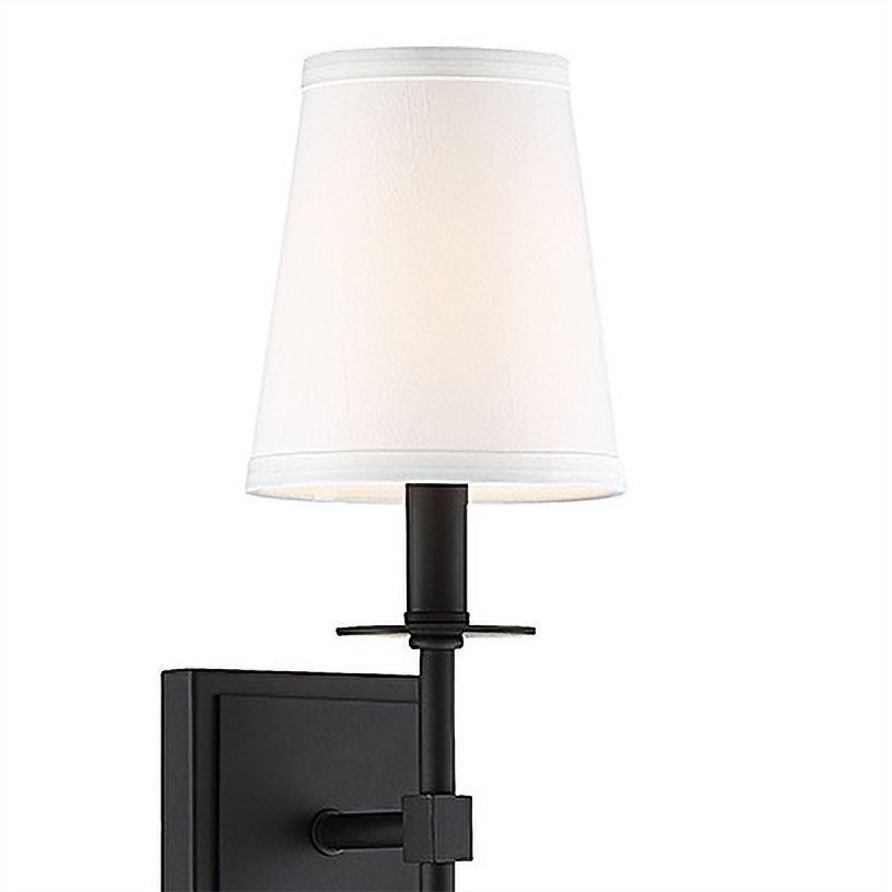 Image 4 Monroe 1-Light Wall Sconce in Matte Black more views