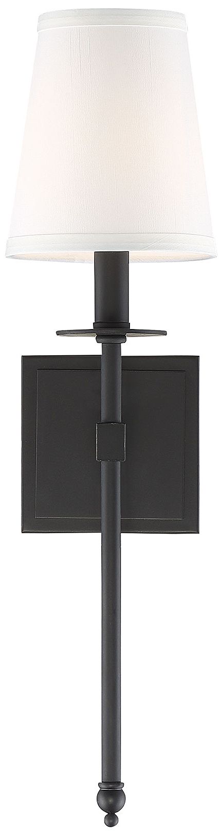 Image 6 Monroe 1-Light Wall Sconce in Matte Black more views