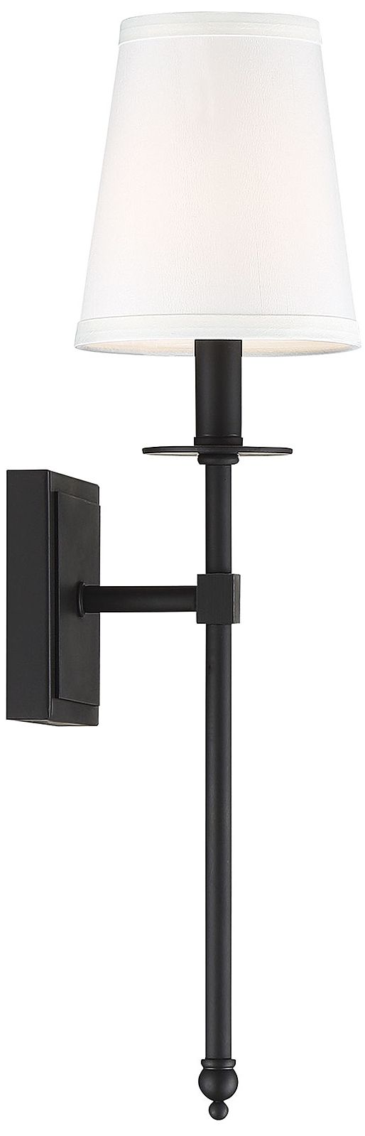 Monroe 1-Light Wall Sconce in Matte Black in scene