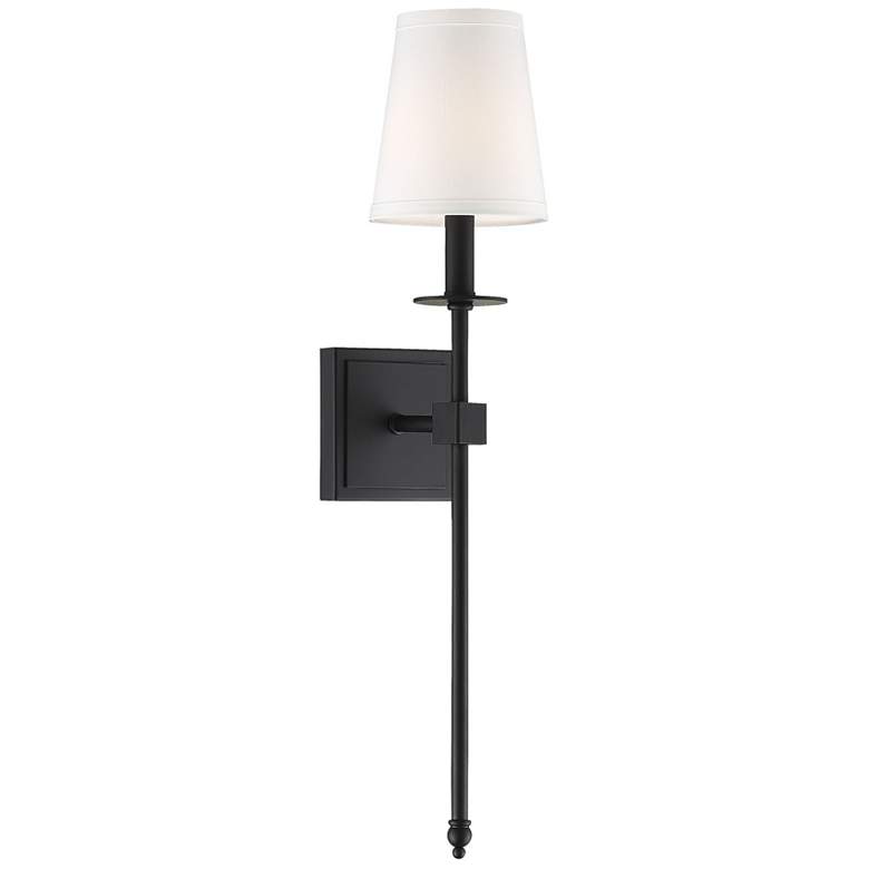 Image 1 Monroe 1-Light Wall Sconce in Matte Black