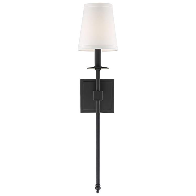 Image 3 Monroe 1-Light Wall Sconce in Matte Black more views