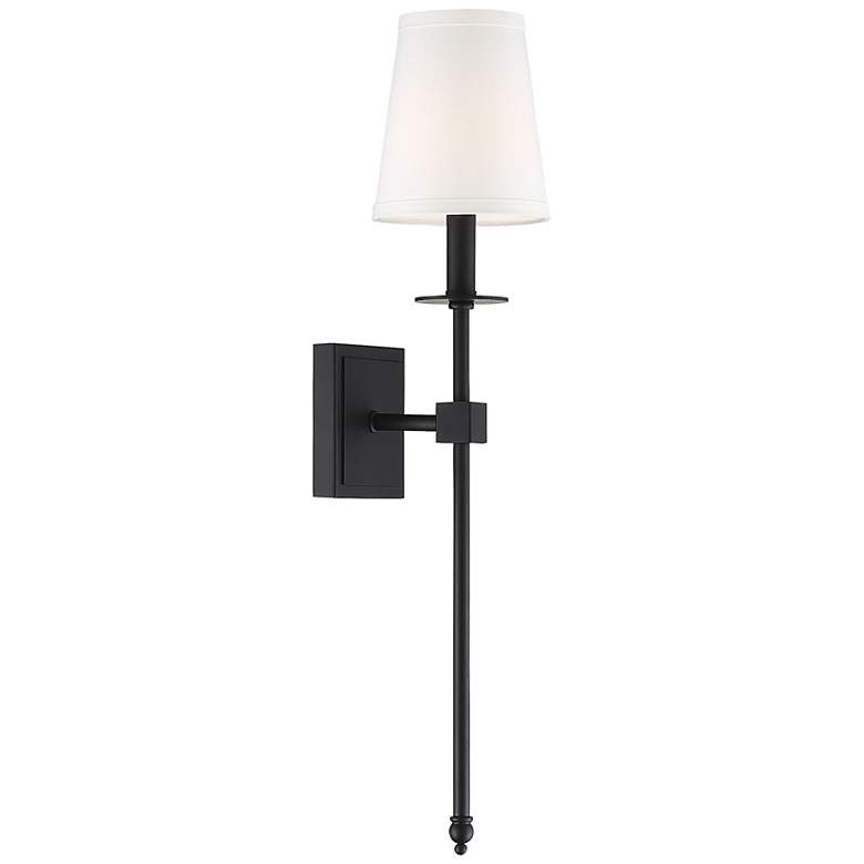 Image 4 Monroe 1-Light Wall Sconce in Matte Black more views