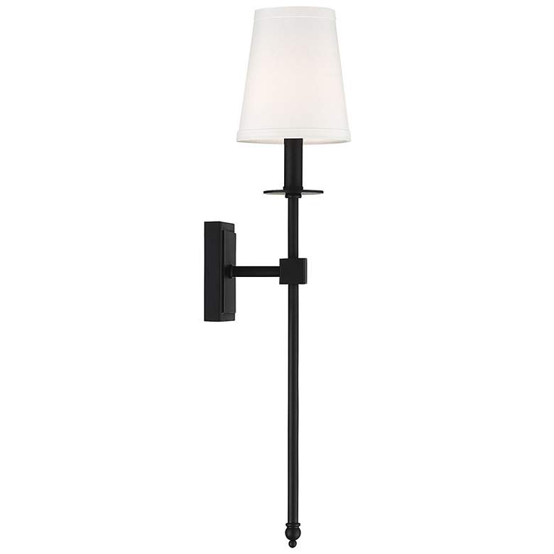 Image 5 Monroe 1-Light Wall Sconce in Matte Black more views