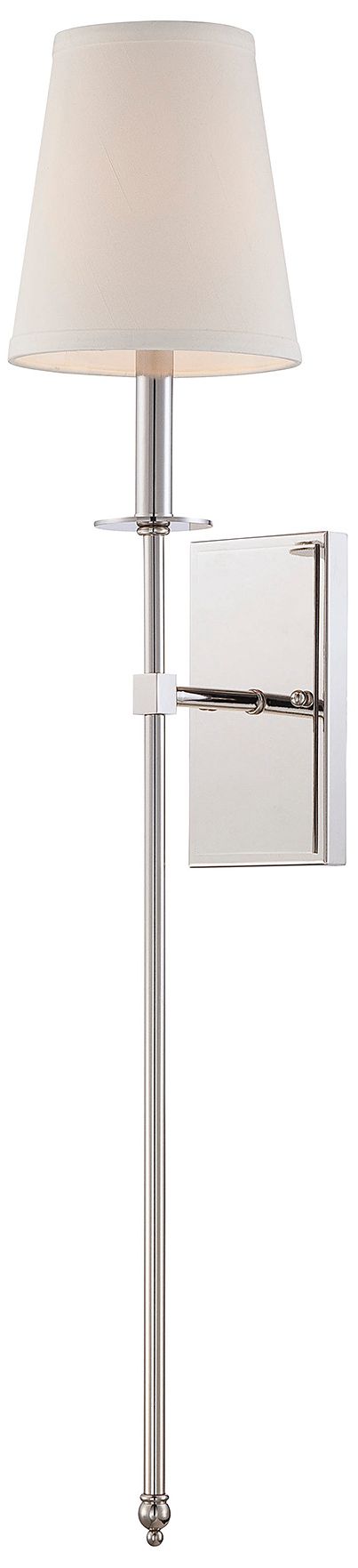 Image 3 Monroe 1-Light Wall Sconce in Polished Nickel