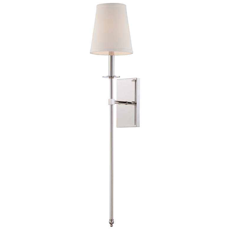 Image 1 Monroe 1-Light Wall Sconce in Polished Nickel