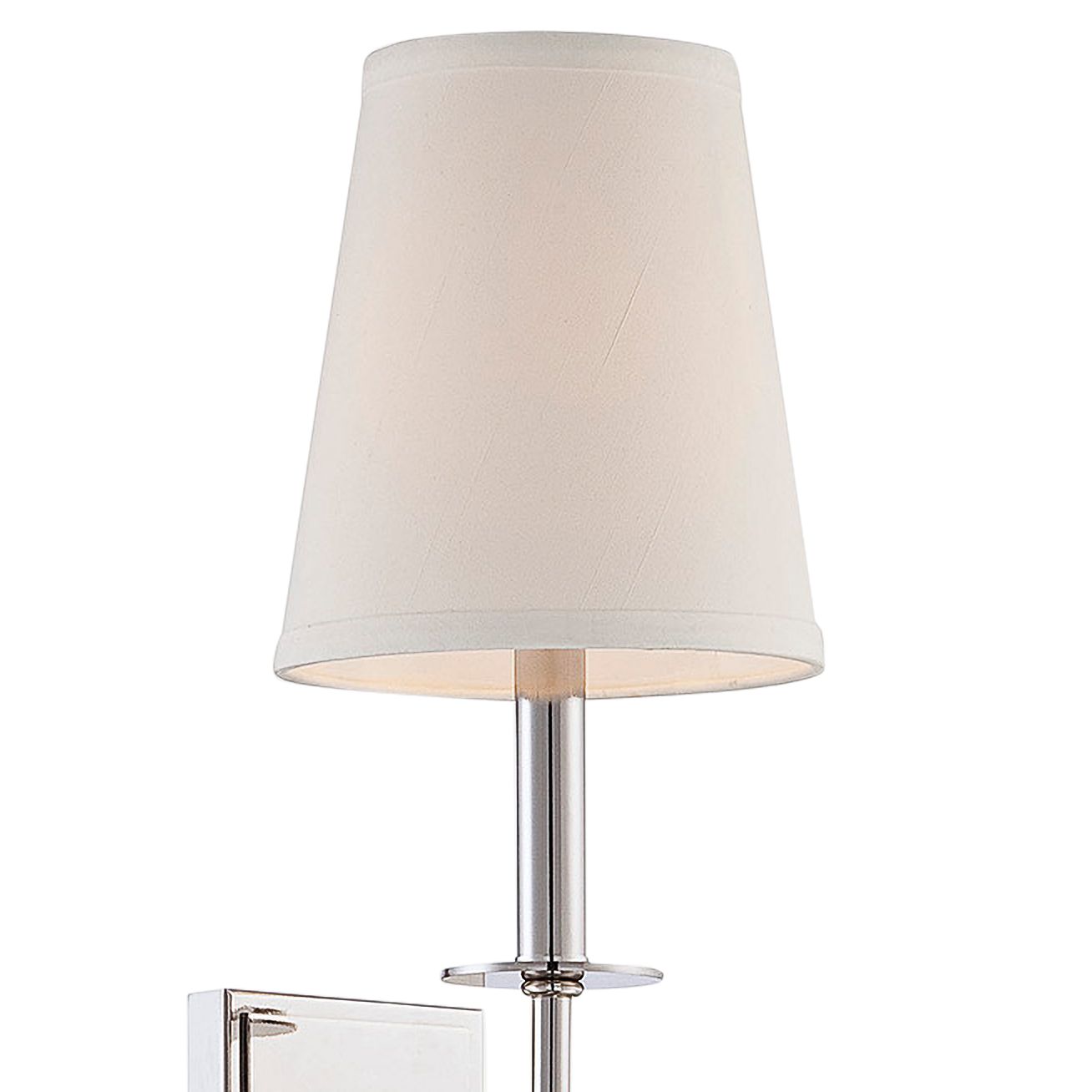 Image 4 Monroe 1-Light Wall Sconce in Polished Nickel more views