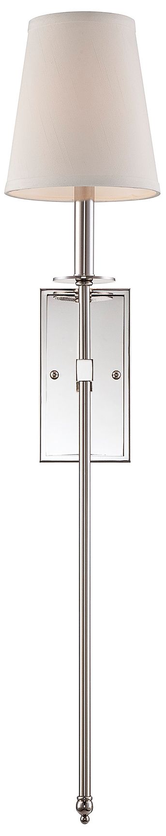 Image 5 Monroe 1-Light Wall Sconce in Polished Nickel more views