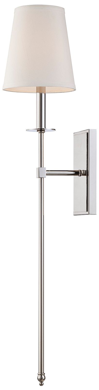 Image 6 Monroe 1-Light Wall Sconce in Polished Nickel more views