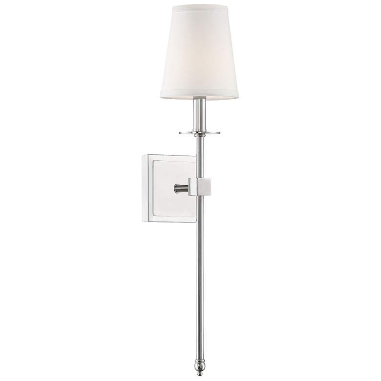 Image 1 Monroe 1-Light Wall Sconce in Polished Nickel
