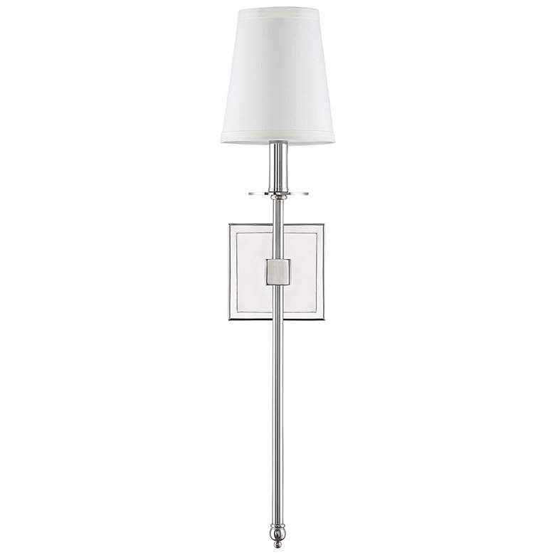 Image 2 Monroe 1-Light Wall Sconce in Polished Nickel more views