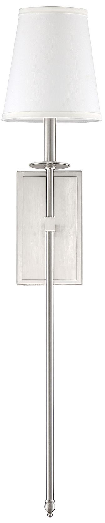 Image 2 Monroe 1-Light Wall Sconce in Satin Nickel more views