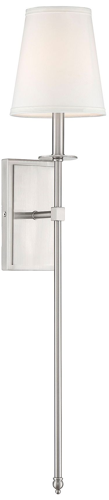 Image 3 Monroe 1-Light Wall Sconce in Satin Nickel more views