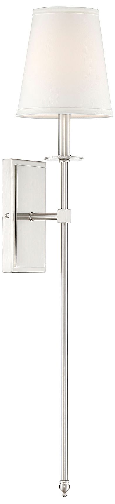 Image 4 Monroe 1-Light Wall Sconce in Satin Nickel more views