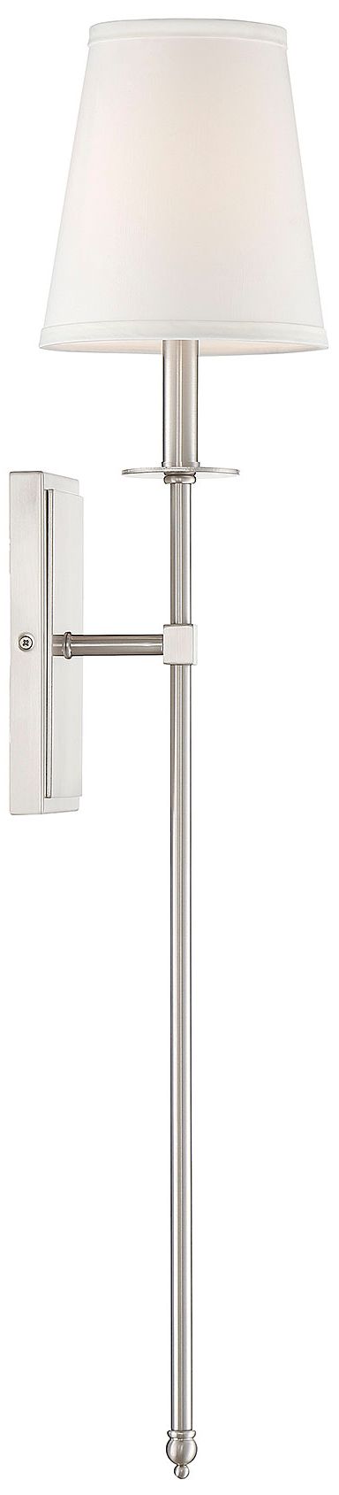 Image 5 Monroe 1-Light Wall Sconce in Satin Nickel more views