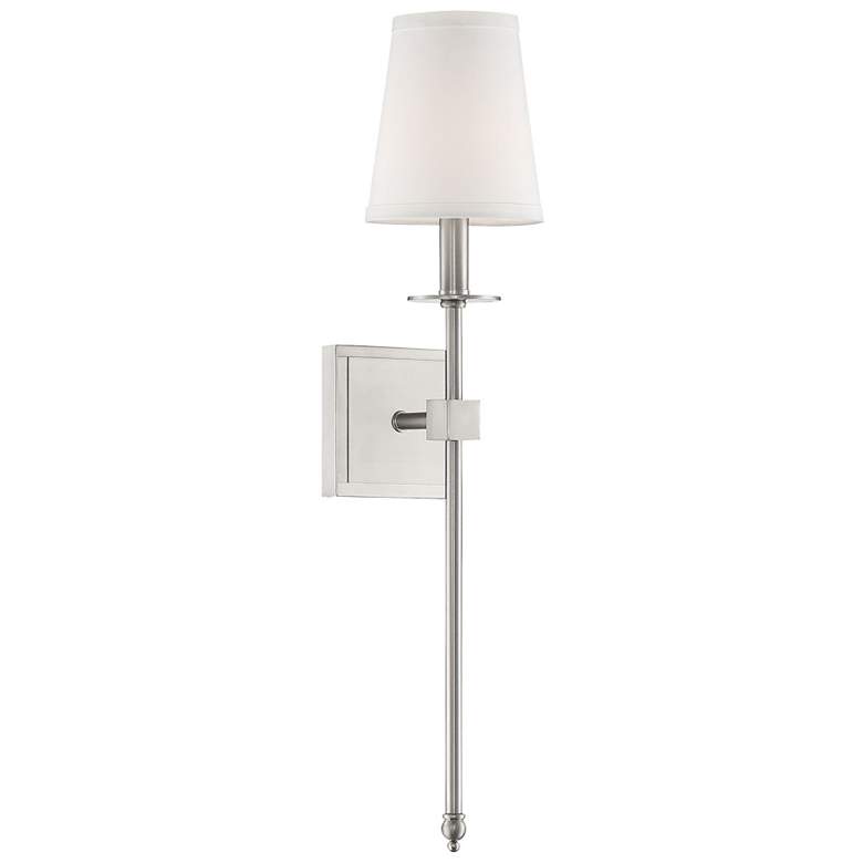 Image 1 Monroe 1-Light Wall Sconce in Satin Nickel