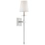 Thumbnail4 of Monroe 1-Light Wall Sconce in Satin Nickel more views
