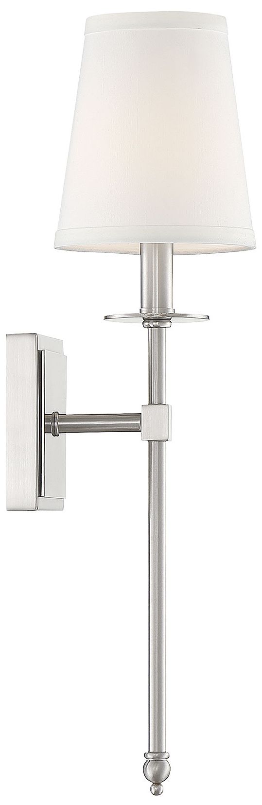 Image 4 Monroe 1-Light Wall Sconce in Satin Nickel more views