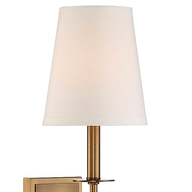 Image 2 Monroe 1-Light Wall Sconce in Warm Brass more views