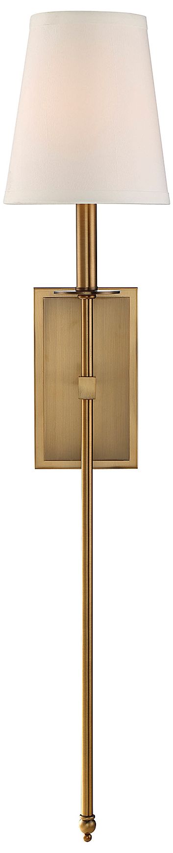 Image 3 Monroe 1-Light Wall Sconce in Warm Brass more views