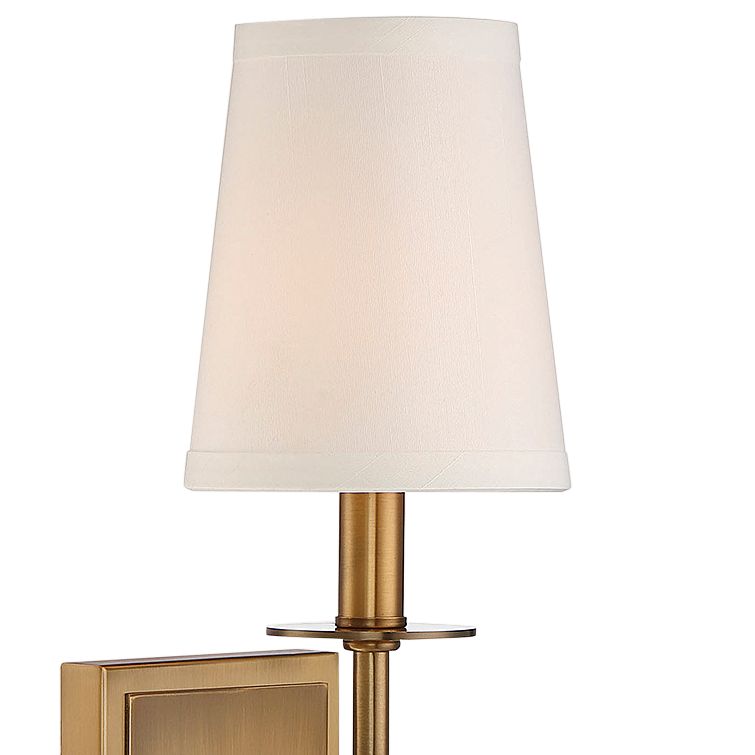 Image 3 Monroe 1-Light Wall Sconce in Warm Brass more views