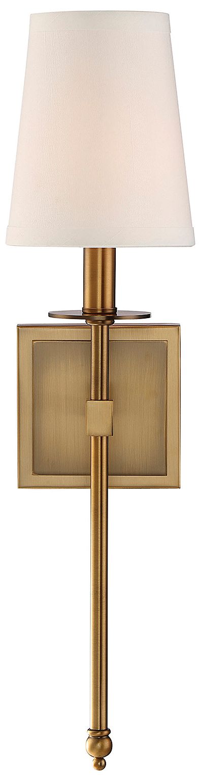 Image 4 Monroe 1-Light Wall Sconce in Warm Brass more views