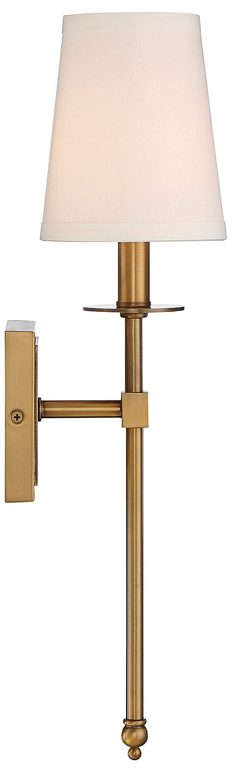Image 5 Monroe 1-Light Wall Sconce in Warm Brass more views