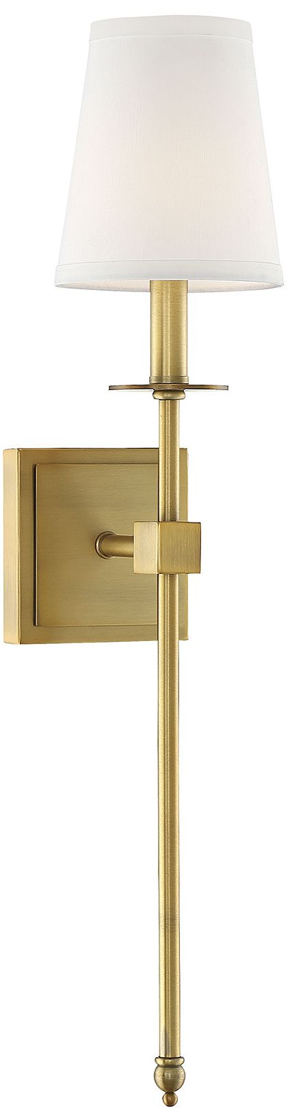 Monroe 1-Light Wall Sconce in Warm Brass