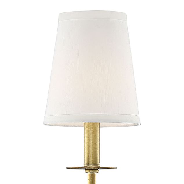 Image 2 Monroe 1-Light Wall Sconce in Warm Brass more views