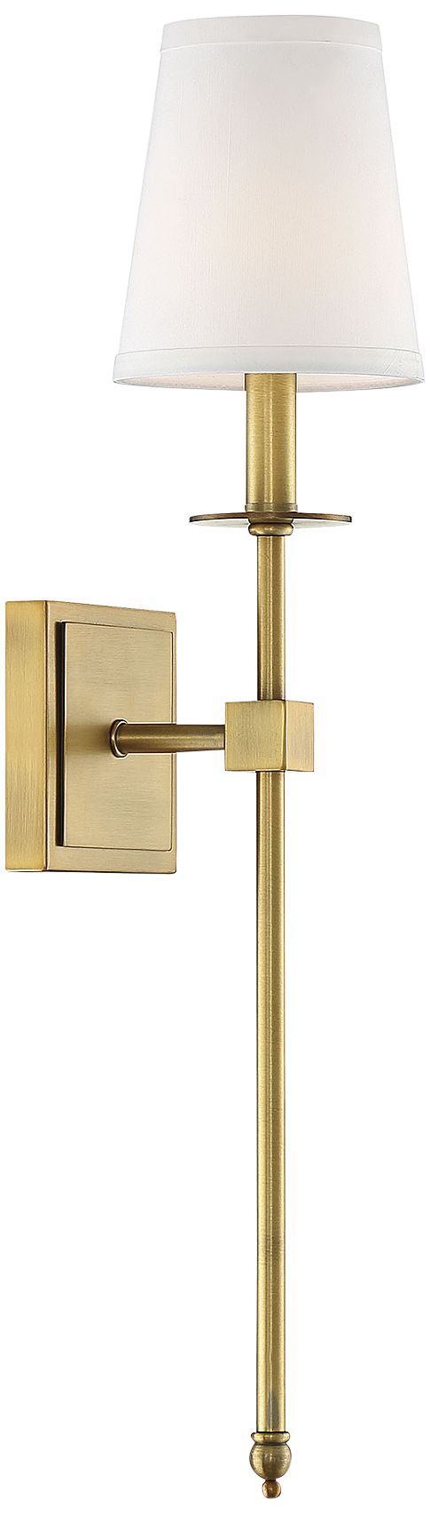 Image 4 Monroe 1-Light Wall Sconce in Warm Brass more views