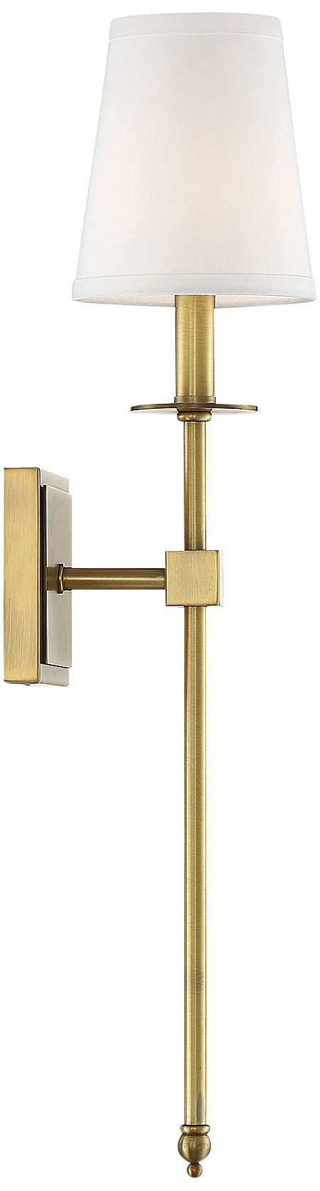 Image 5 Monroe 1-Light Wall Sconce in Warm Brass more views