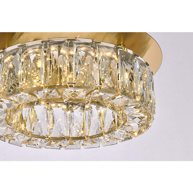 Image 5 Monroe 12" Led Single Flush Mount In Gold more views