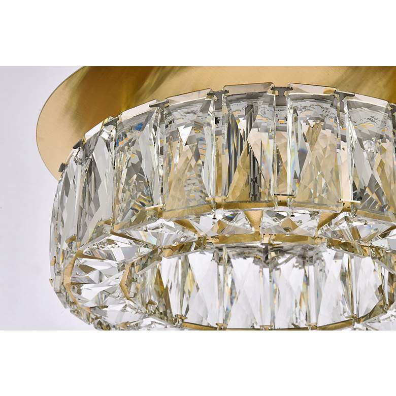 Image 6 Monroe 12" Led Single Flush Mount In Gold more views