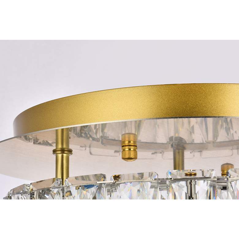 Image 7 Monroe 12" Led Single Flush Mount In Gold more views