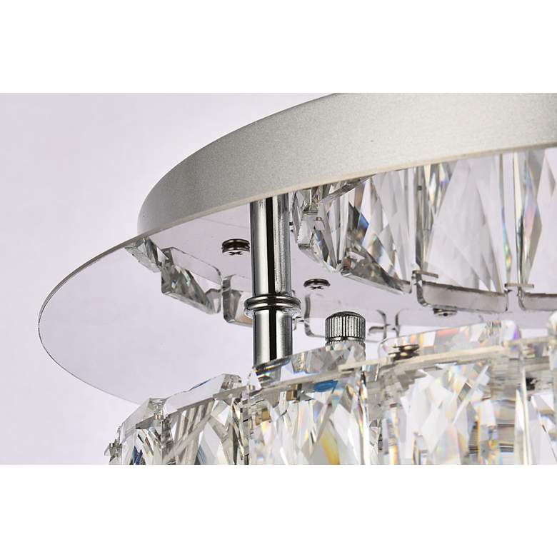 Image 6 Monroe 12" Wide Chrome Crystal LED Ceiling Light more views