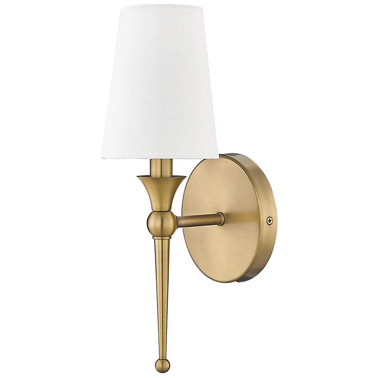 Image 2 Monroe 14" High Vintage Brass Wall Sconce more views
