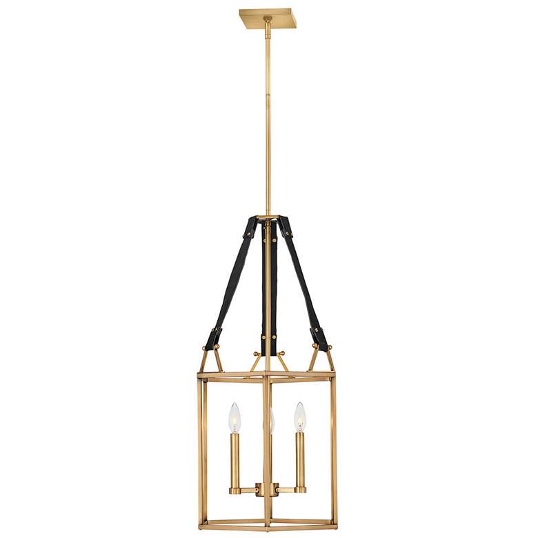 Image 1 Monroe 15 1/2 inch Wide Brass Chandelier by Hinkley Lighting