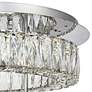 Monroe 17 3/4" Wide Chrome 2-Ring LED Chip Ceiling Light