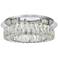 Monroe 17 3/4" Wide Chrome and Crystal LED Ceiling Light