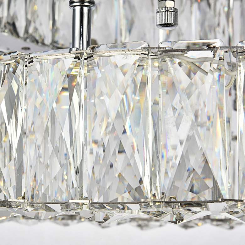 Image 6 Monroe 17 3/4" Wide Chrome and Crystal LED Ceiling Light more views