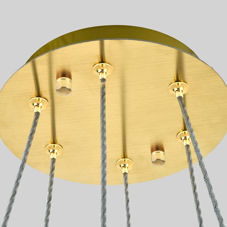 Image 6 Monroe 17 3/4" Wide Gold and Crystal 2-Tier LED Chandelier more views