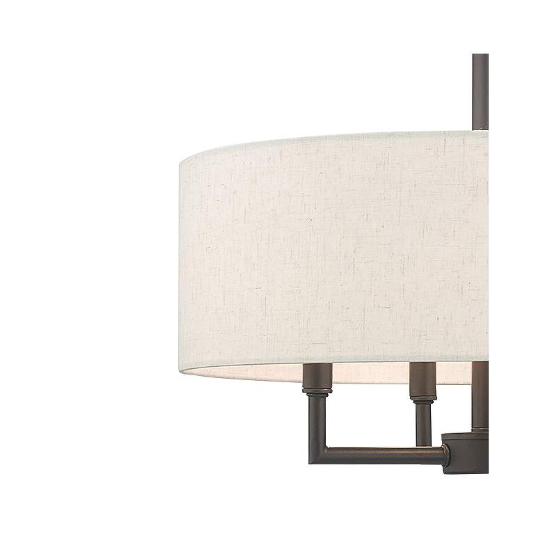 Image 4 Monroe 18" Wide English Bronze 4-Light Drum Chandelier more views