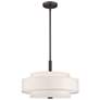 3_Monroe 18" Wide English Bronze Double Drum Pendant Light